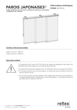 Store anti-chaleur pour baies vitrées | PAROIS JAPONAISES