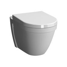 Cuvette WC sans bride de 36 cm de largeur | S50 5956B003-0075 avec abattant slim