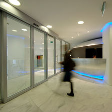 Porte vitrée coupe-feu coulissante automatique EI30 à EI60 |MEYVAERT CLASSIC SLD (Sliding Door)