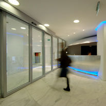 Porte vitrée coupe-feu coulissante automatique EI30 à EI60 |MEYVAERT CLASSIC SLD (Sliding Door)