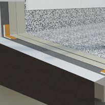 Profil linéaire en granulat Verolith pour la réalisation de bandeaux en façade | StoDéco Line K - Type KB
