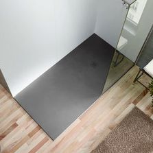 Receveur de douche au fini lisse sans rebords | BASE ZERO