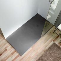 Receveur de douche au fini lisse sans rebords | BASE ZERO