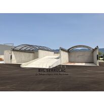 Couverture télescopiques en aluminium et Polycarbonate | Delta Mobile