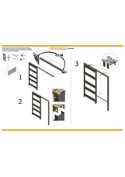 Châssis ajouré pour portes à galandage | ORCHIDEA EASY