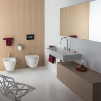 Composition de lavabo, meuble et miroir pour salle de bains  | Compo 24