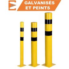 Poteaux de protection acier galva Diam 90 - 114 - 159mm | POTNJ