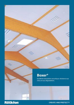 Dalles de plafond résistantes aux chocs | Rockfon Boxer 