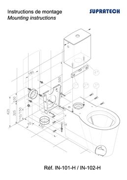 WC monobloc PMR rallongé inox OPTIMA | IN-101-H