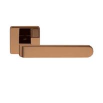 Poignée de porte droite sur rosace carrée  | FEDRA VL