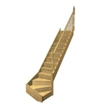 Escalier Faubourg quart tournant bas rampe Antique | LAPEYRE SERVICES