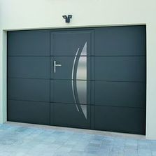 Porte de garage sectionnelle à refoulement plafond (ressorts de torsion)