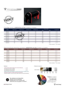 Radiateur design à ailettes hélicoïdales | VD 4668 en acier étiré à froid