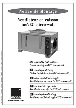 Caisson de ventilation basse consommation pour VMC collective | Inovec Micro-Watt
