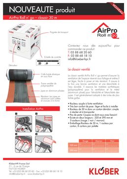 Closoir souple et ventilé de 30 mètres de longueur | AirPro Roll N'Go