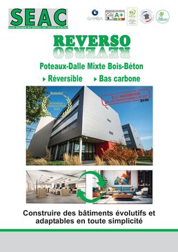 Poteaux-dalle mixte Bois-Béton, réversible et bas carbone | REVERSO