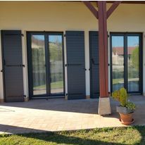 Volet battant alu isolé de 27 mm d'épaisseur | Volet battant alu isolé