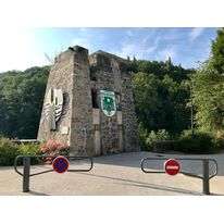 Barrière pivotante | Barrière courte à clé prisonnière en acier