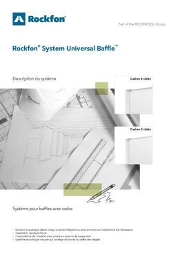 Baffles acoustiques en laine de roche | Rockfon® Universal™ Baffle