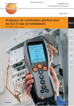 Analyseur pour chaudières gaz/fioul | Testo 330