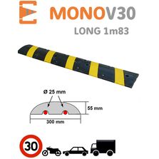Ralentisseur monobloc de vitesse en caoutchouc et EPDM à 8 réflecteurs | MONO-V30 
