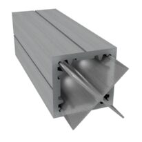 Poteau de clôture composite | DF1P90SG avec renfort aluminium