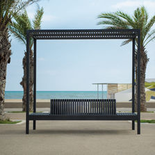 Banc à baldaquin en acier | Kyoto