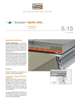 Profilé perforé pour balcons et terrasses sur plots | Schlüter-BARA-RWL
