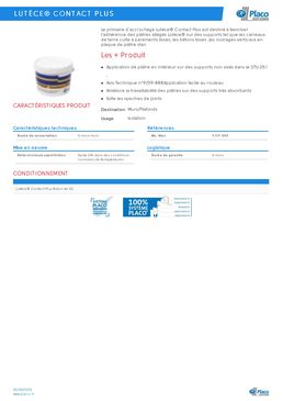 Résine d'accrochage pour enduit plâtre | Lutèce Contact Plus