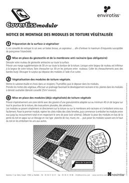 Covertiss Modulo Toiture végétale