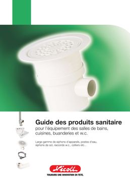 Siphons en PVC blanc pour salles de bains | Siphons blancs