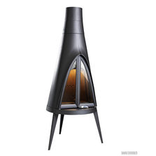 Poêle cheminée à bois en fonte 14 kW avec post combustion | Pow Wow 6152-44