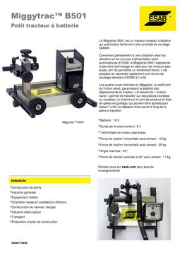 Tracteur compact de soudage | MIGGYTRAC B501