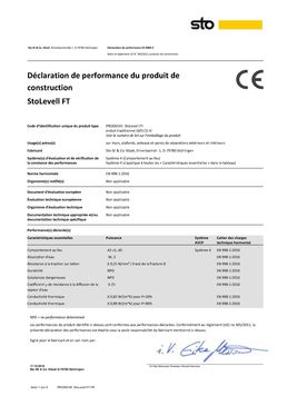 Produit de collage à prise rapide | StoLevell FT