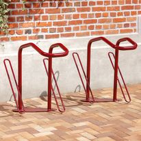 Range 2 vélos avec support antivol pour roue avant et cadre 