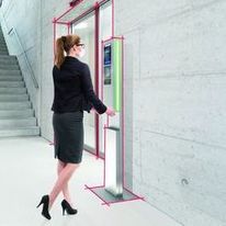 Borne de comptage des flux à contrôle de température et distribution de gel | Borne sanitaire