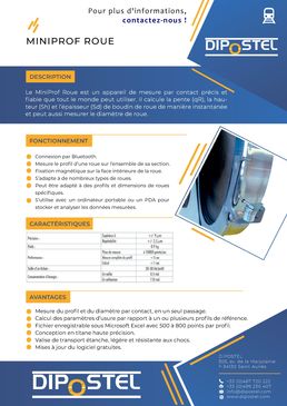 Appareil de mesure par contact  | MiniProf Roue