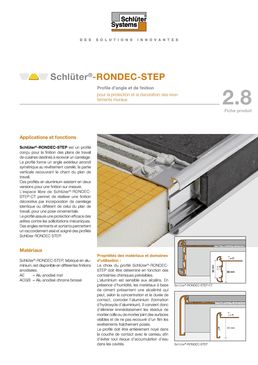 Profilé de bordure forme arrondie | Schlüter-RONDEC-STEP/-STEP-CT