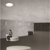 KAYAR - Sol en caoutchouc lisse avec incrustation de fibres naturelles de coco