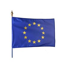 Drapeau européen fixé sur hampe pour intérieur ou extérieur | 1-04-4-020