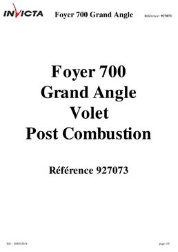 Foyer à bois 700 Grand Angle volet avec post combustion et grand volume de chauffe |  9270-73