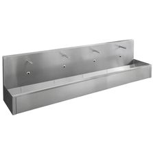 Lavabo collectif mural inox électronique de 2 à 5 postes | LM-80E