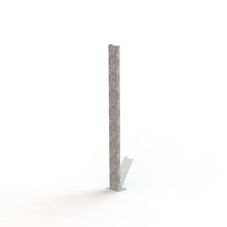 Poteau droit pour cache poubelles bois stratifié Teck extensible