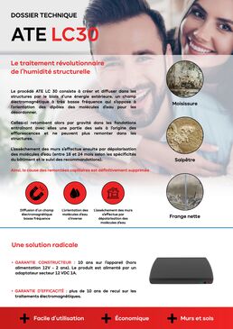 ATE LC30 – Appareil électromagnétique pour l’assèchement durable des murs humides