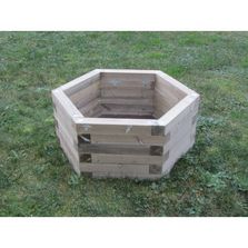 Jardinière de forme hexagonale diam. 100 cm. H. 40 cm | CDirect Pro