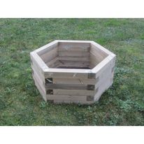 Jardinière de forme hexagonale diam. 100 cm. H. 40 cm | CDirect Pro