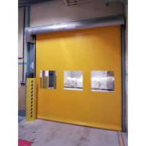 Porte souple à enroulement rapide pour sites industriels | SAFIR Planézip 