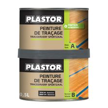 Peinture de traçage pour parquets sportifs | PLASTOR