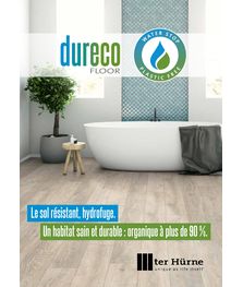 Catalogue Sol Dureco, sol écologique, hydrofuge en 12 mm et en AC 5