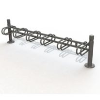Support vélos 6 places design - Tête 2 gorges